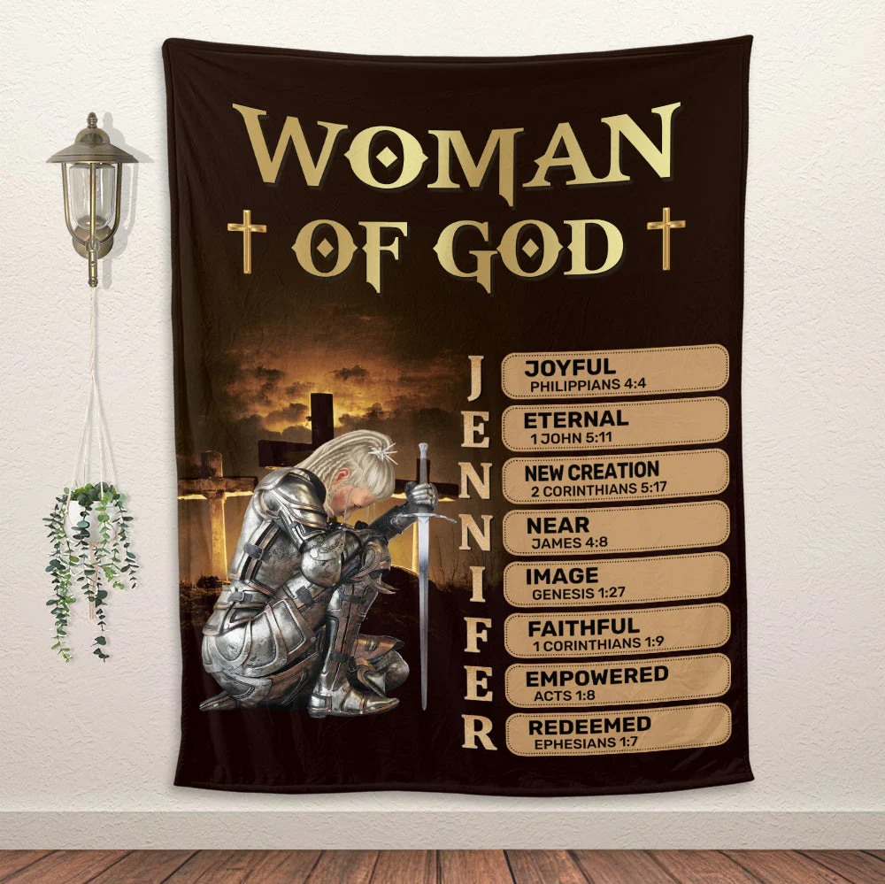 Woman Of God - Personalized Blanket - Gift For Her | CLGOD03 HL128 - Image 5