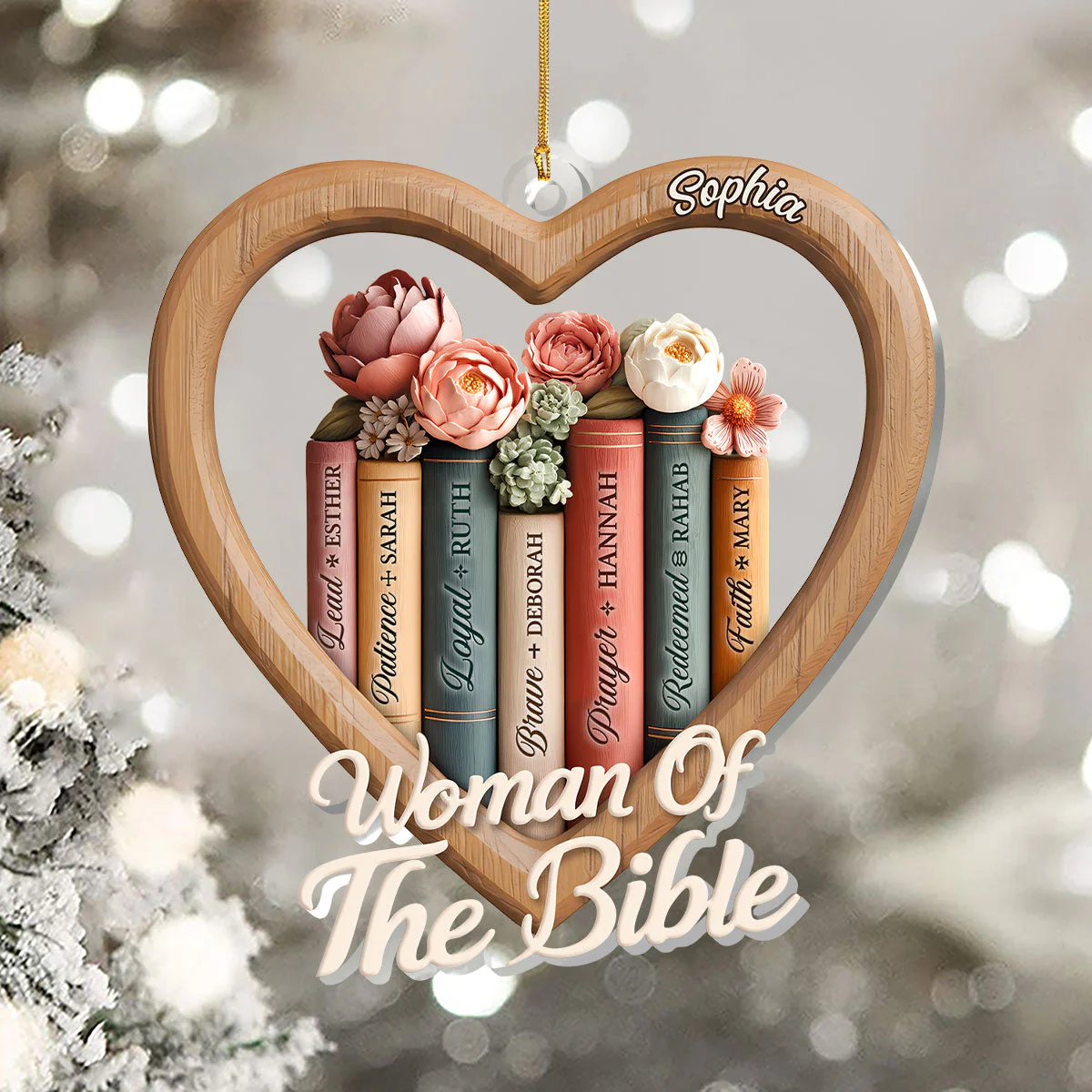Woman Of The Bible Personalized 1-Layer Acrylic Ornament HL128 - Image 5
