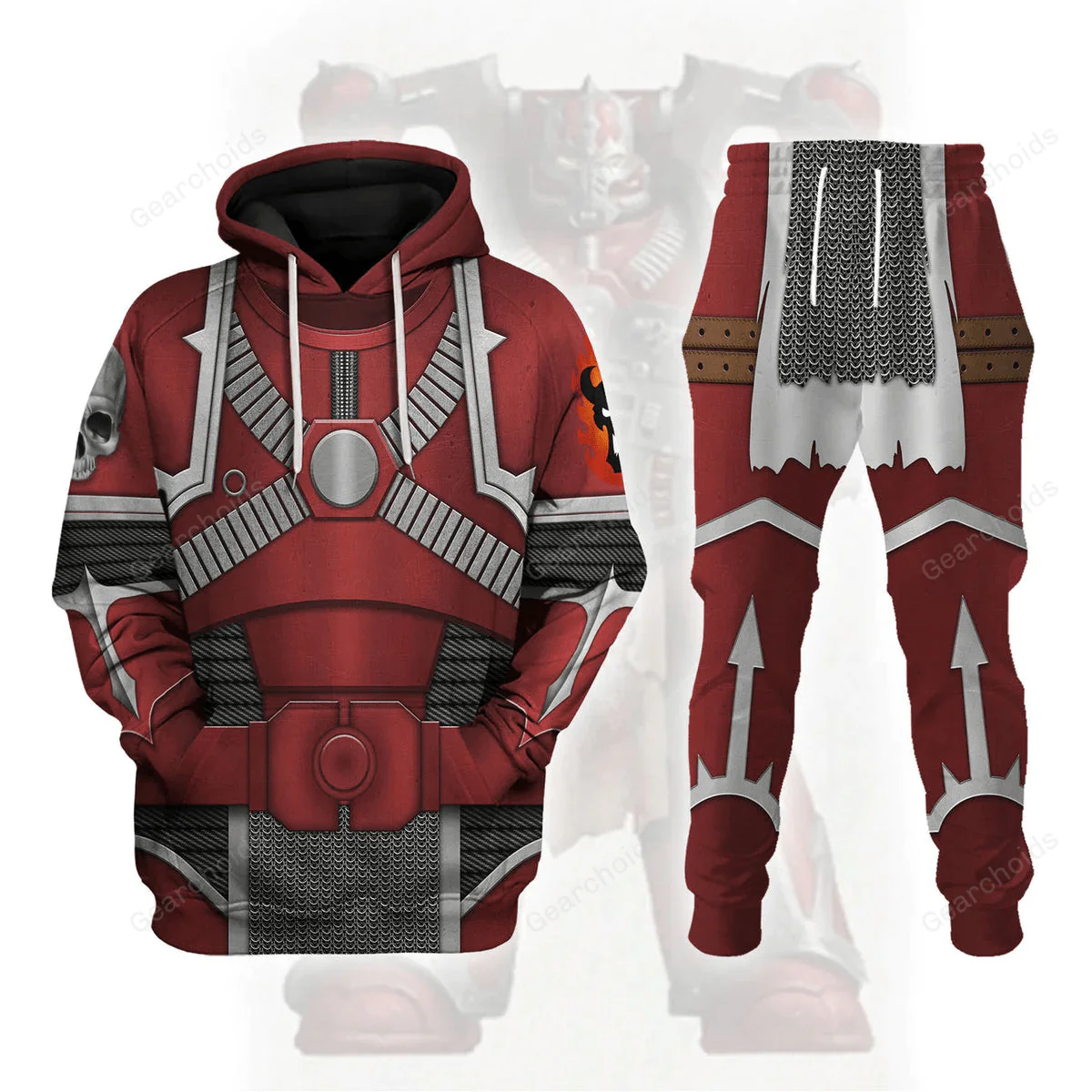 Word Bearers Legion Colour Scheme - Costume Cosplay Hoodie Sweatshirt Sweatpants CSWRH083