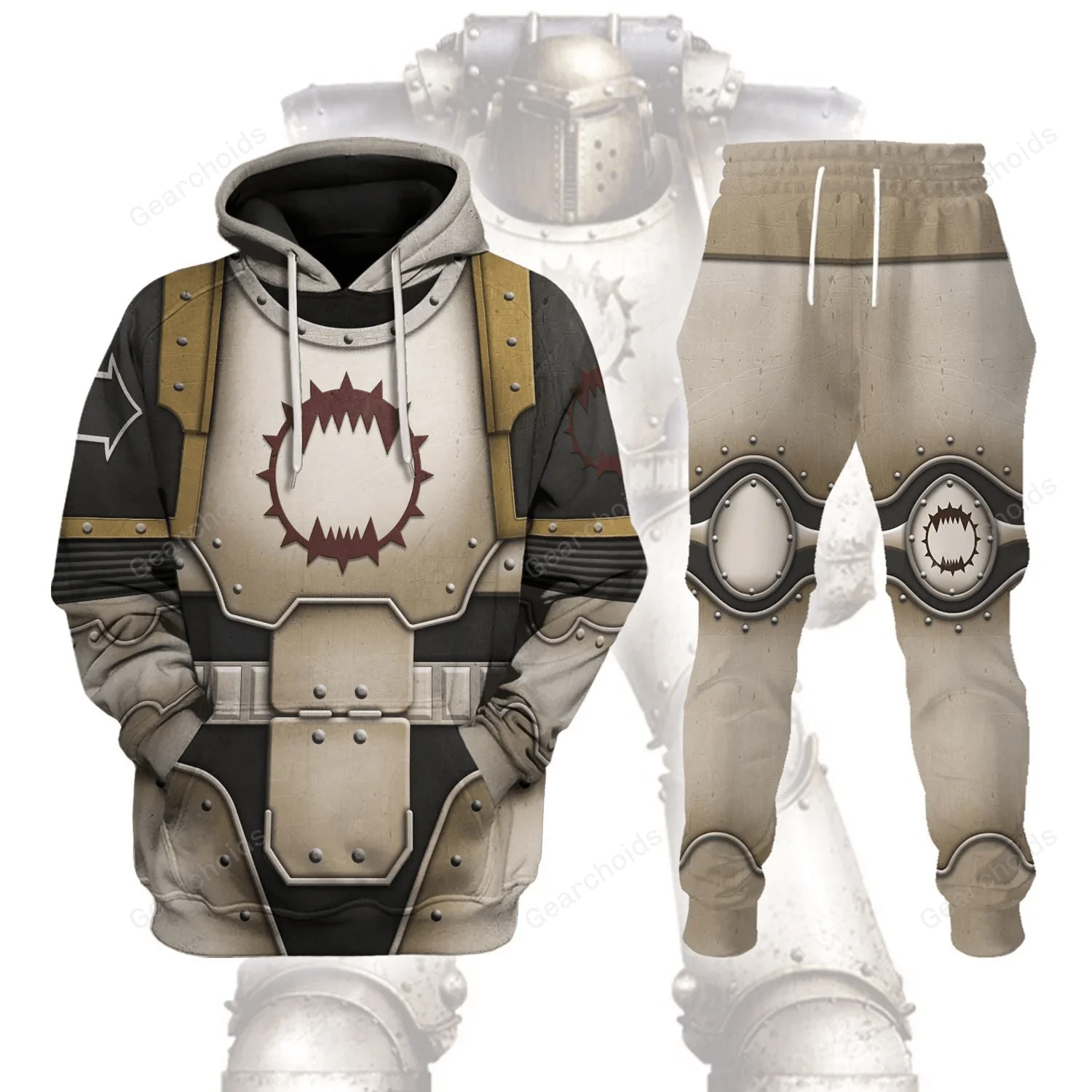 World Eater In Mark III Power Armor - Costume Cosplay Hoodie Sweatshirt Sweatpants CSWRH041
