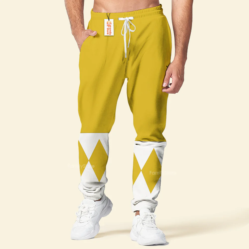 Yellow Ranger Mighty Morphin The Movie (1995) C1 - Hoodie Set, Sweatshirt, Sweatpants PRHS87 - Image 11