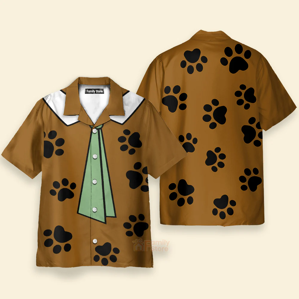 Yogi Bear Show Tie Men's Short Sleeve Hawaiian Shirt - Image 2