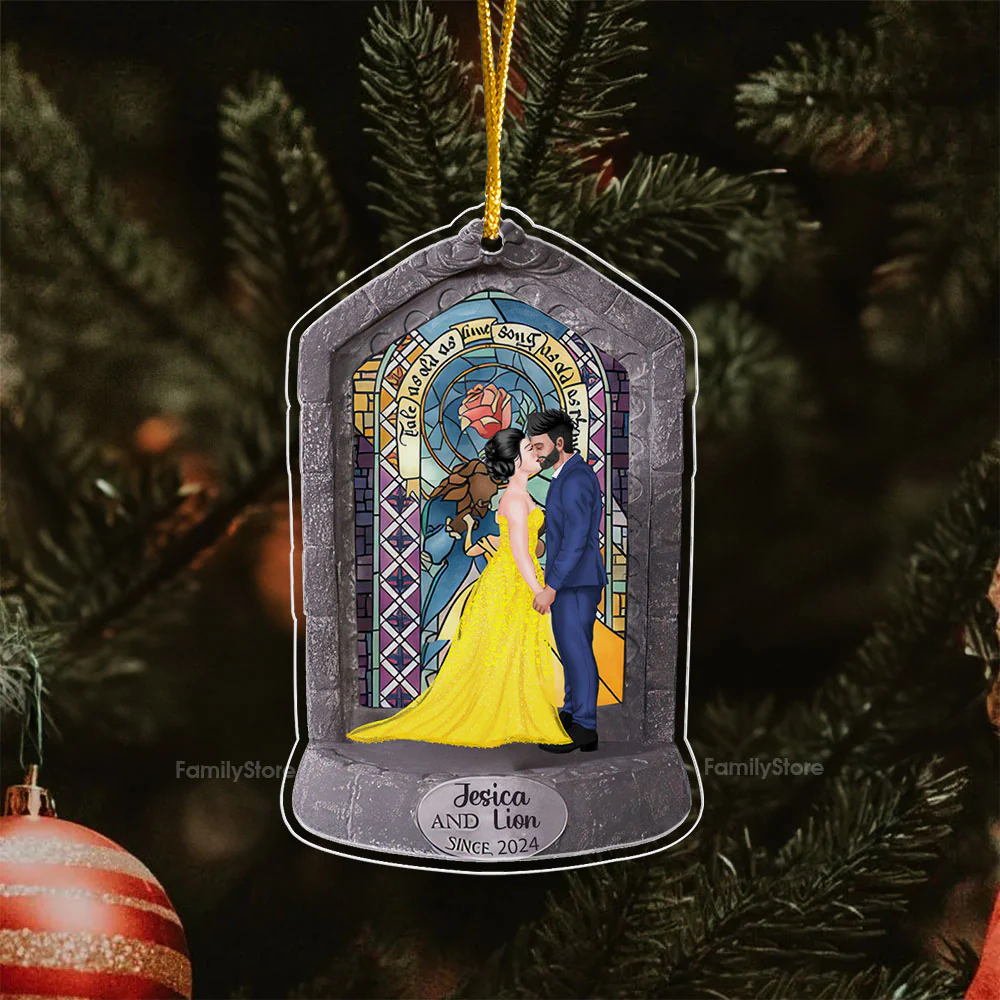You And Me Since - Gift for Couples, Wedding - Personalized Acrylic Ornament - CL30 NH96 - Image 5