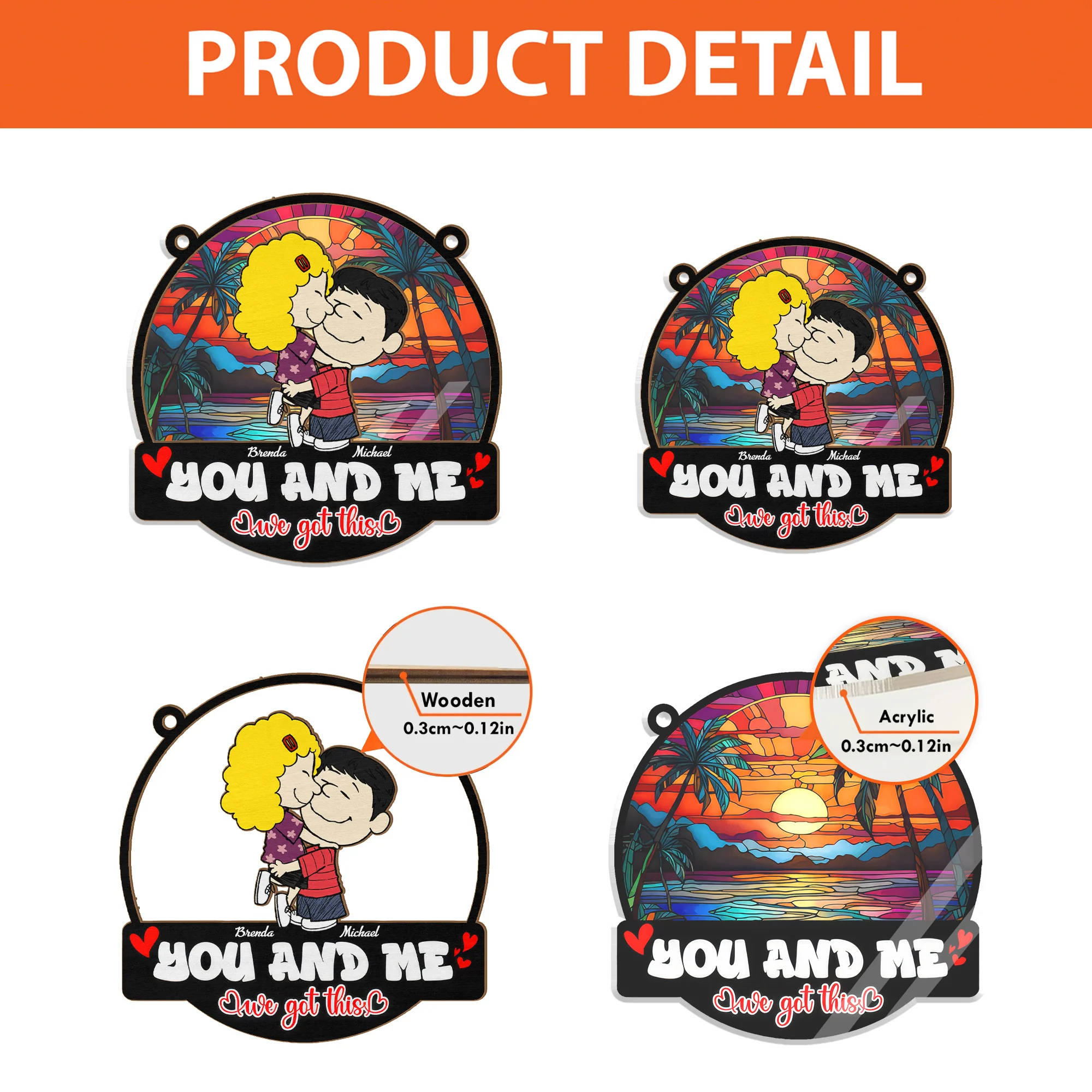 You And Me We Got This Peanut - Personalized - Gift For Couple, Husband Wife | GR8 NH96 - Image 4