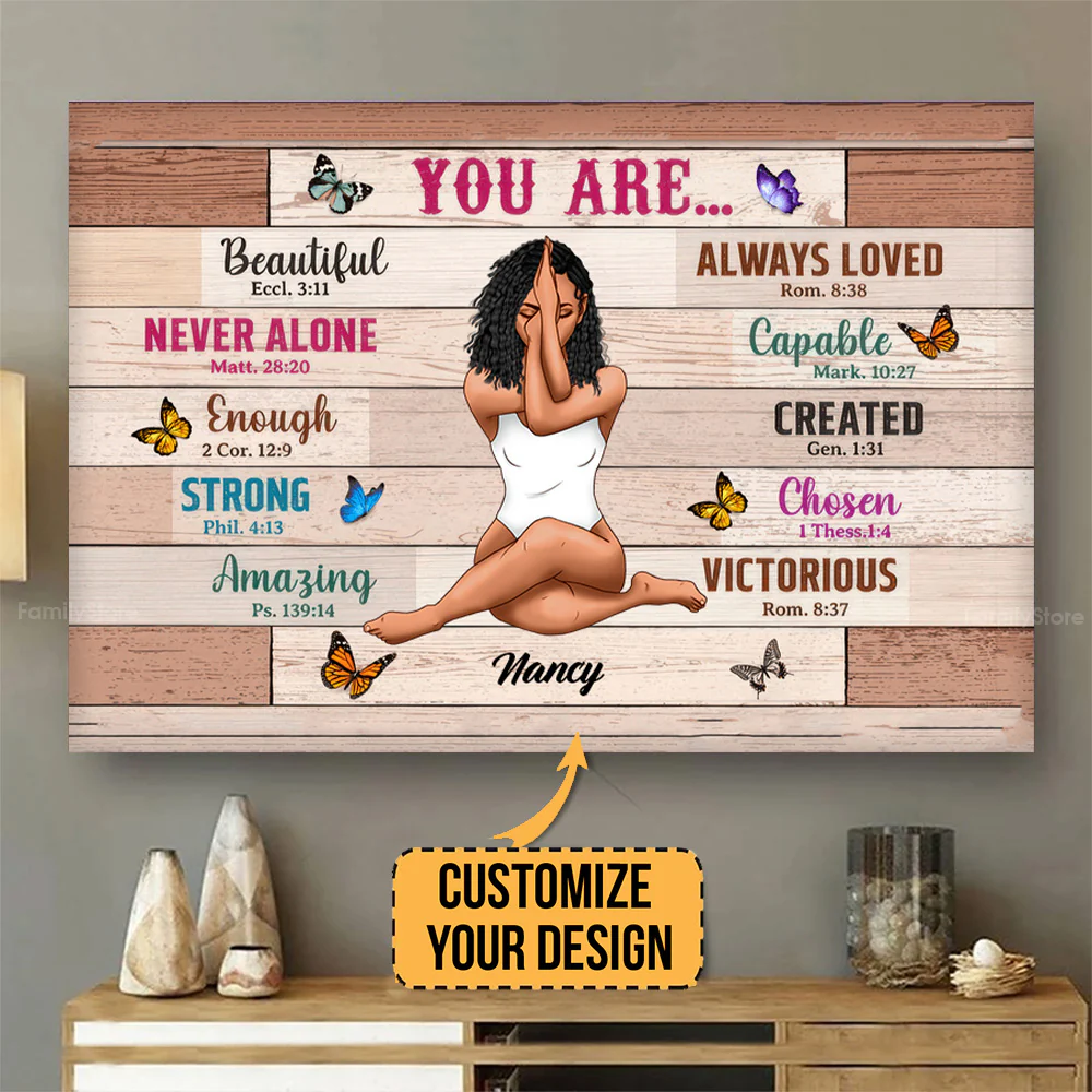 You Are Beautiful Woman - Personalized Poster Canvas - Gift for Black Woman, Black Girl, African American, Black History Month, Juneteenth - CLGOD02 NA94 - Image 4