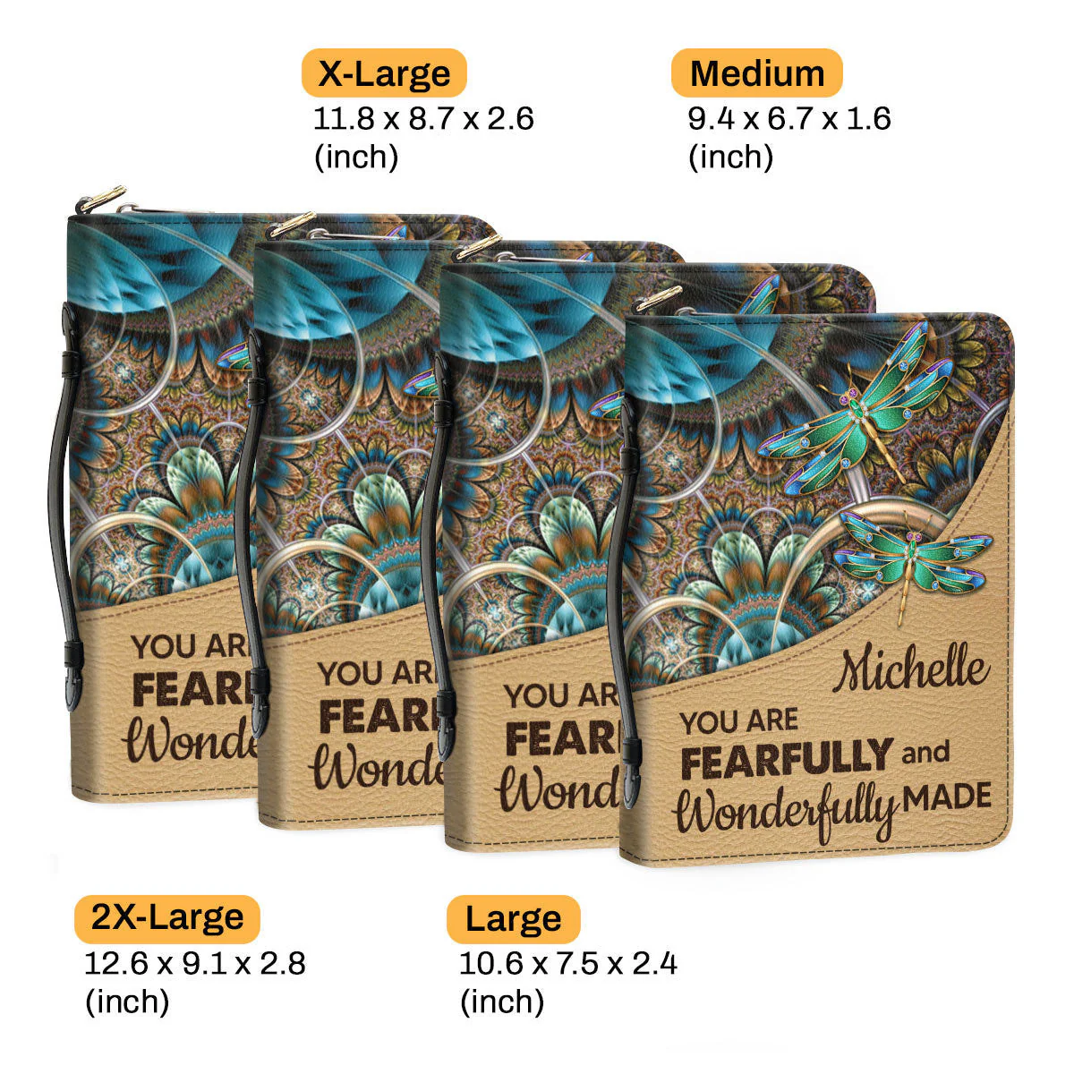 You Are Fearfully And Wonderfully Made - Beautiful Personalized Bible Covers - AT4081466 - Image 6
