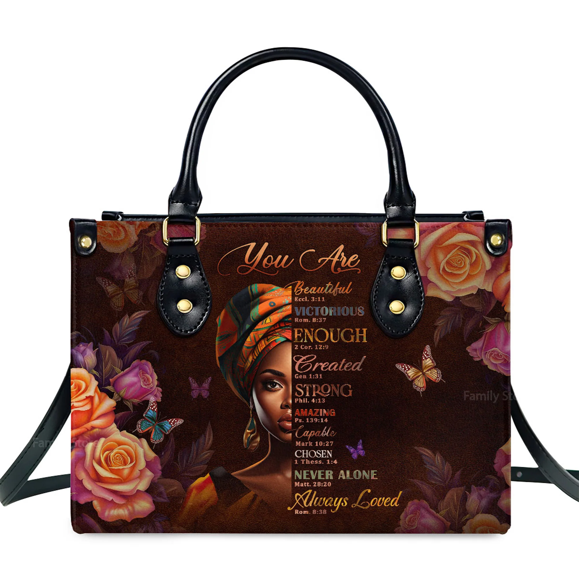 You Are Never Alone - Unique Personalized Leather Handbag - AT4081319 - Image 2