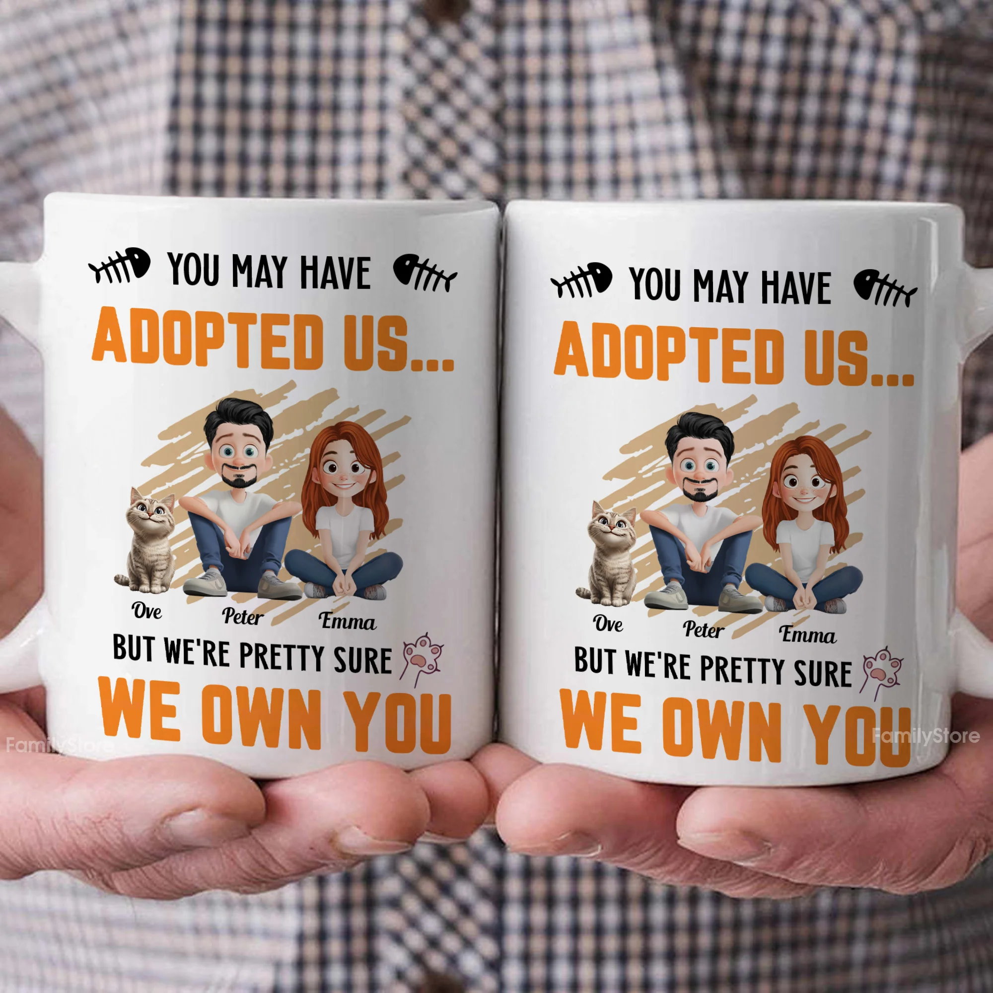 You May Have Adopted Us - Personalized Mug - Gift for Pet Owners, Pet Lovers, Cat Mom | CLP15 NH96 - Image 5