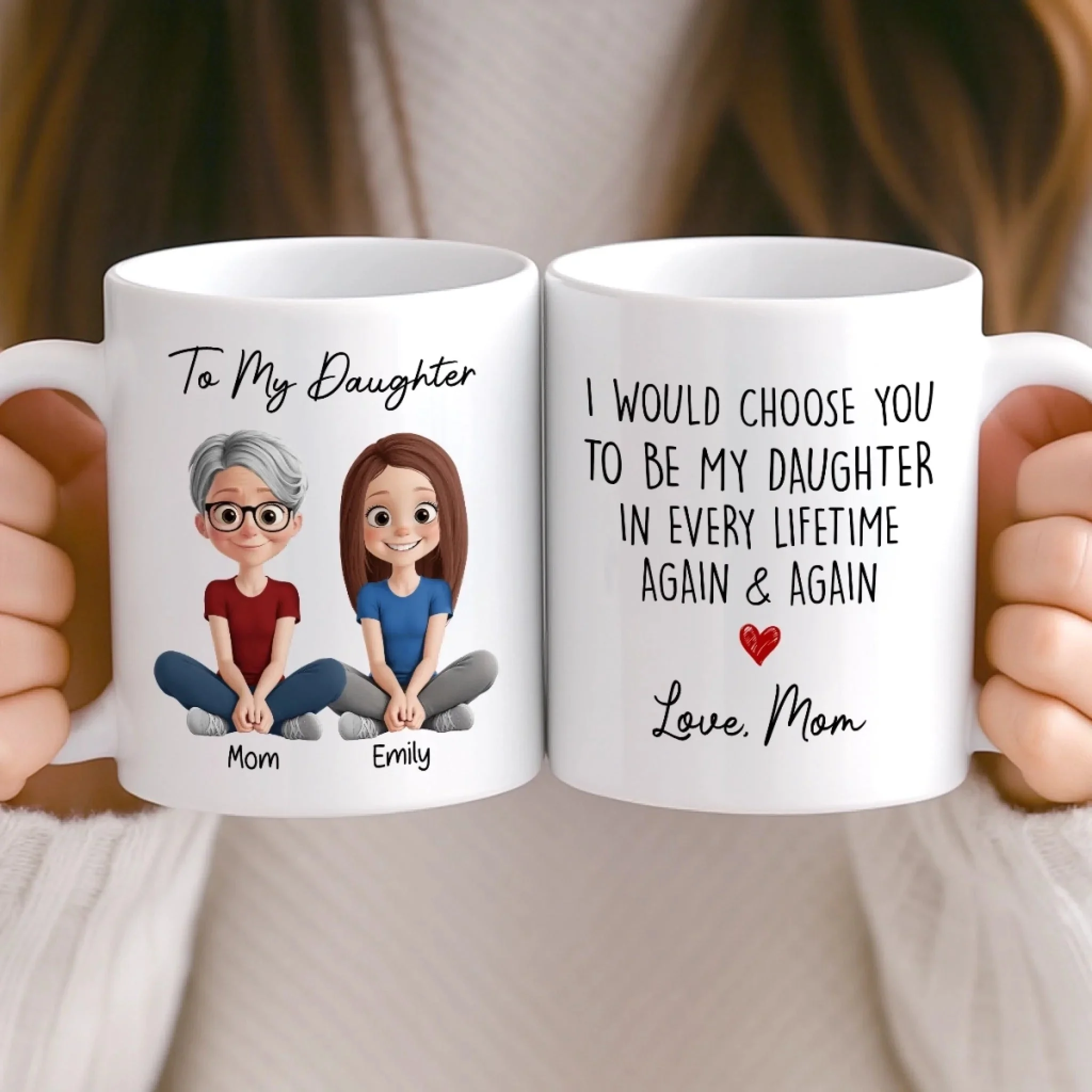 You Warm My World - Personalized Ceramic Mug - Gift For Mom, Mother's Day | GR25 HN02 - Image 5
