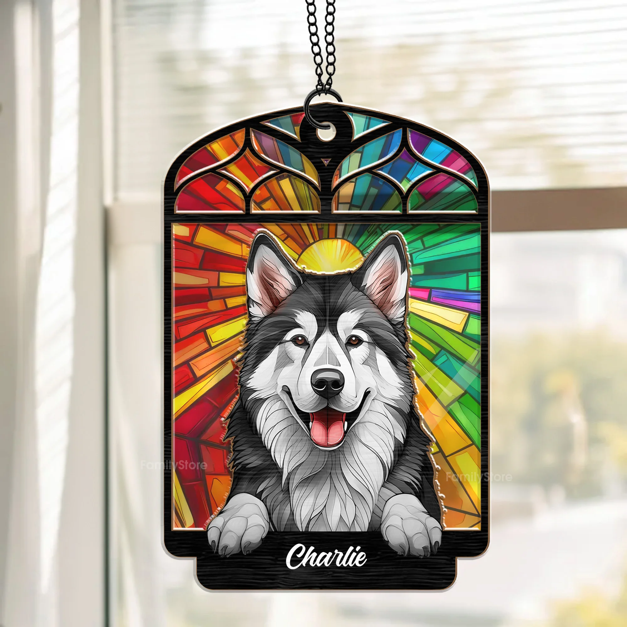 You Will Always Be In Our Hearts - Memorial Gift For Pet Lovers - Personalized Window Hanging Window Hanging Suncatcher Ornament - CLP07 NA94