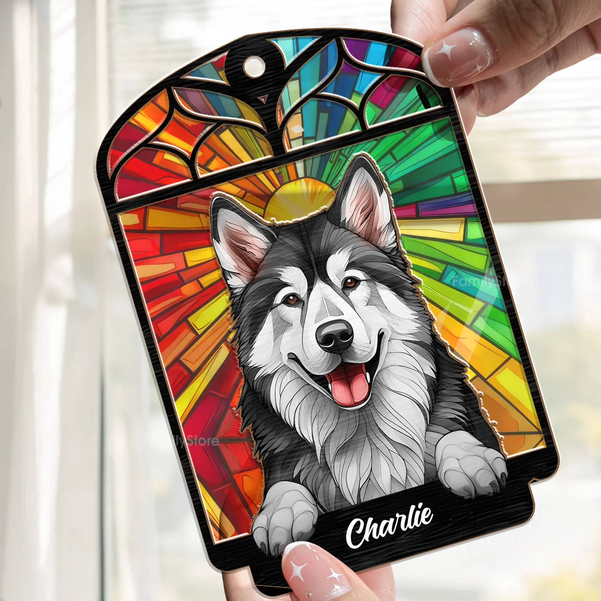 You Will Always Be In Our Hearts - Memorial Gift For Pet Lovers - Personalized Window Hanging Window Hanging Suncatcher Ornament - CLP07 NA94 - Image 2