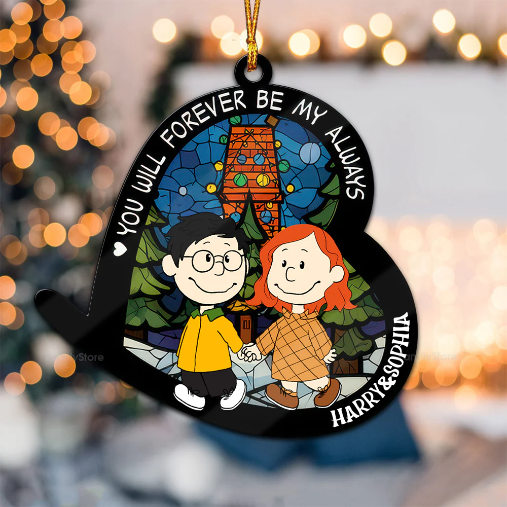 Peanut You Will Forever Be My Always - Gift For Couples - Personalized Wood Ornament - CL43 NH96
