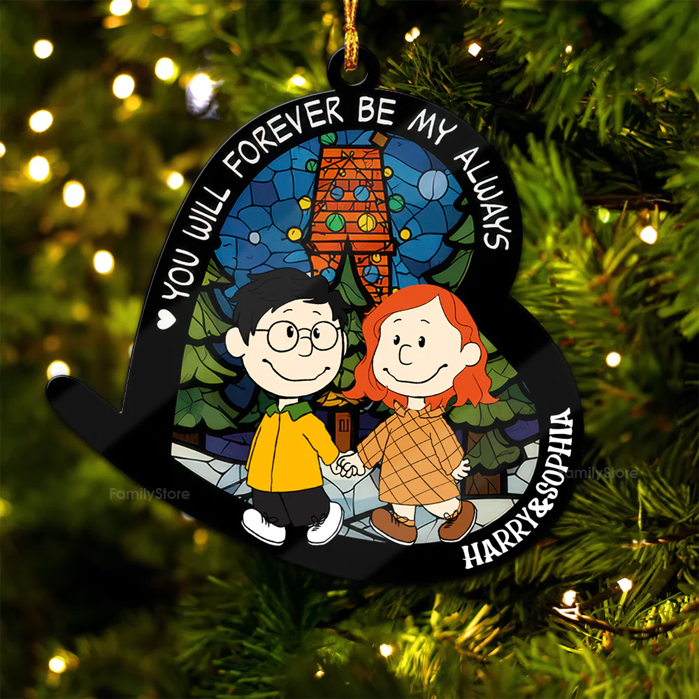 Peanut You Will Forever Be My Always - Gift For Couples - Personalized Wood Ornament - CL43 NH96 - Image 5