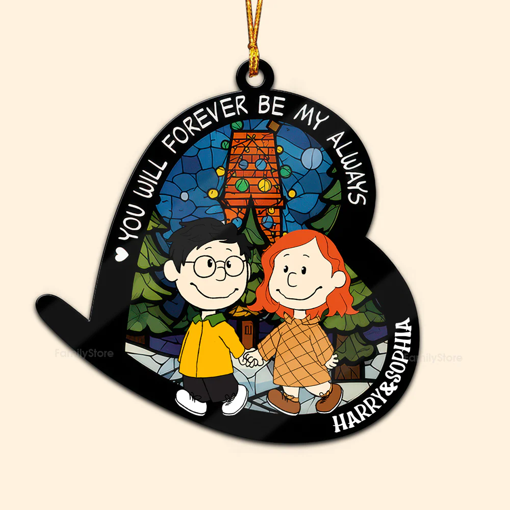 Peanut You Will Forever Be My Always - Gift For Couples - Personalized Wood Ornament - CL43 NH96 - Image 6