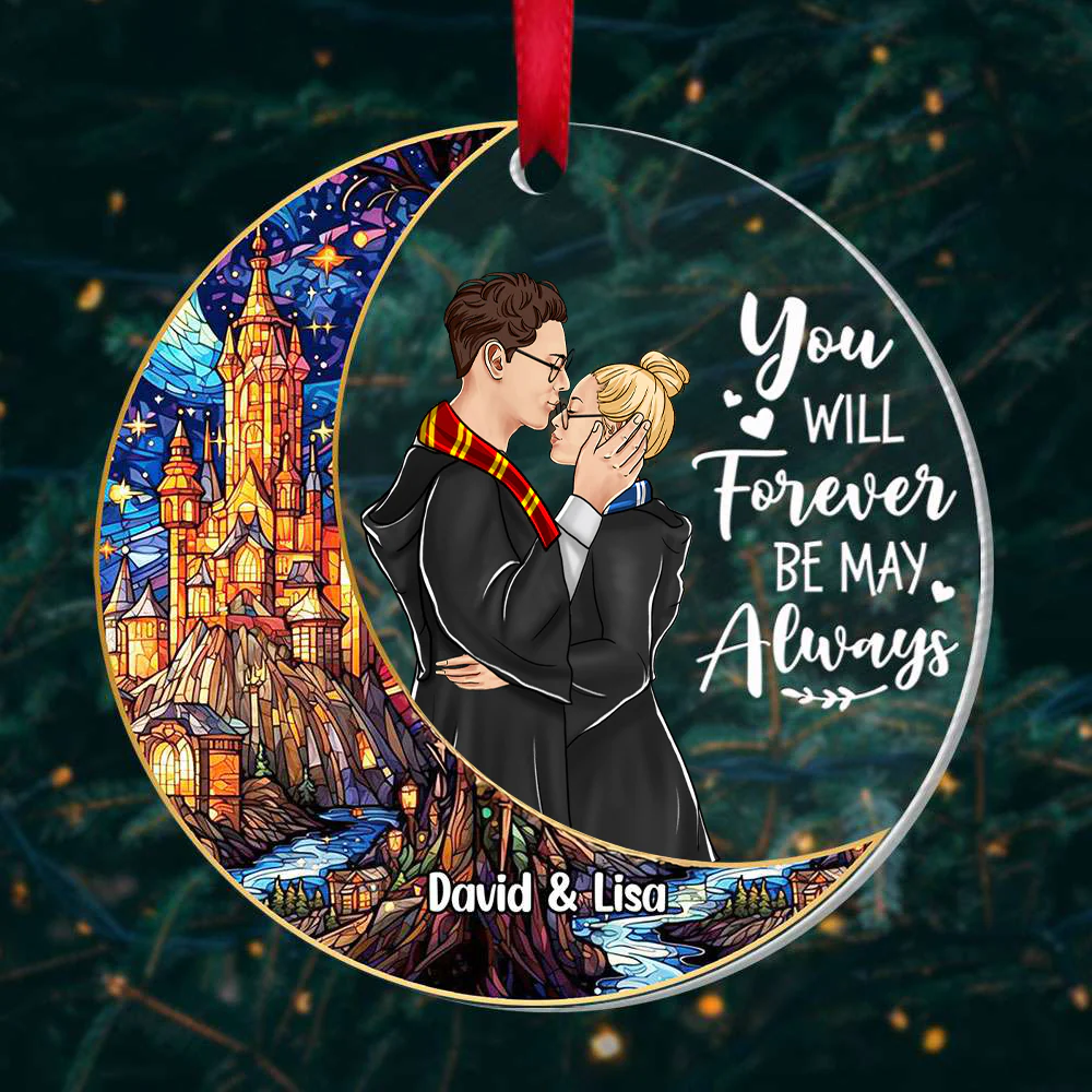 You Will Forever Be My Always - Personalized Acrylic Ornament - Christmas Gift For Couple | CL20 HH01 - Image 2