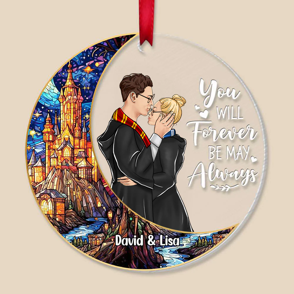 You Will Forever Be My Always - Personalized Acrylic Ornament - Christmas Gift For Couple | CL20 HH01 - Image 3