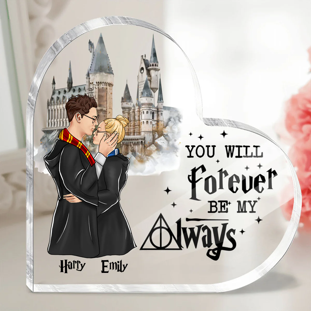 You Will Forever Be My Always - Personalized Custom Heart-Shaped Acrylic Plaque - Gift For HaPo Couple | CL20 HH01 - Image 2