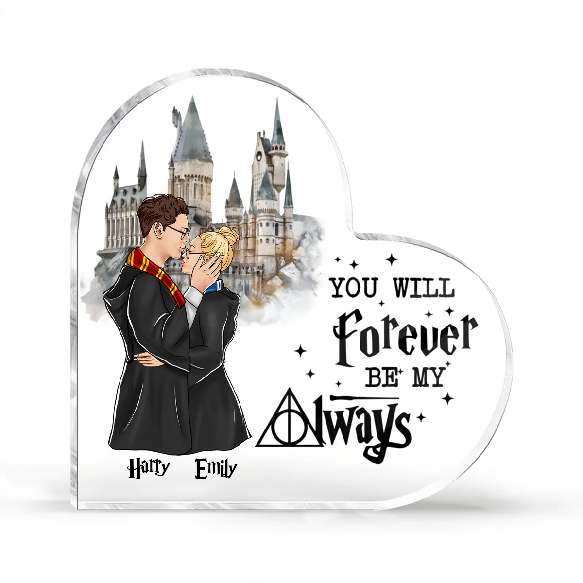 You Will Forever Be My Always - Personalized Custom Heart-Shaped Acrylic Plaque - Gift For HaPo Couple | CL20 HH01 - Image 3