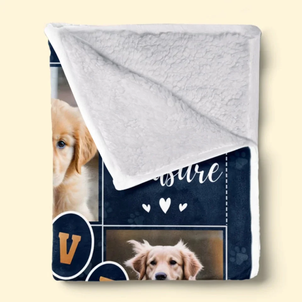 Your Life Was A Blessing, Your Memory A Treasure - Personalized Custom Photo Blanket - Gift For Pet Owners, Pet Lovers, Memorial Pet HH01 - Image 4