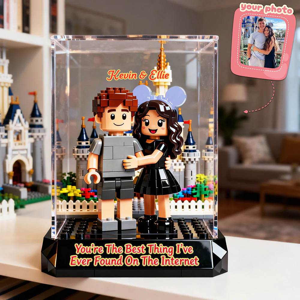 You're The Best Thing I've Found On The Internet - Personalized Custom Photo Acrylic Plaque - Gift For Couples NL122 - Image 2