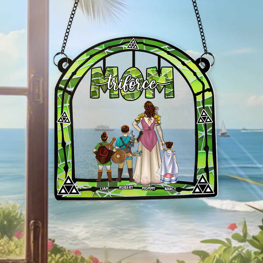 Zelda Mom Best Mom Ever - Personalized Window Hanging Suncatcher - Gifts For Mom, Wife| CL07.ver2 - Image 4
