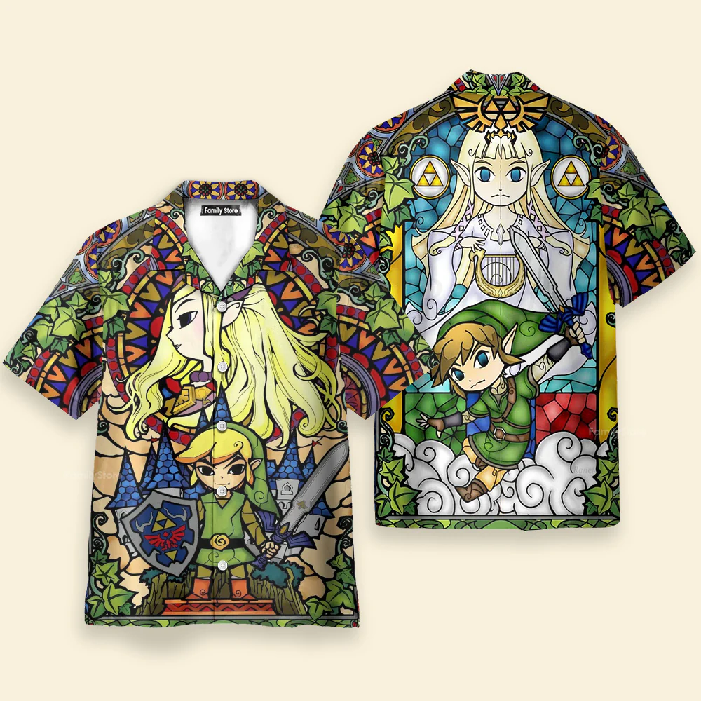 Zelda Windwaker Hawaiian Shirt - Image 2