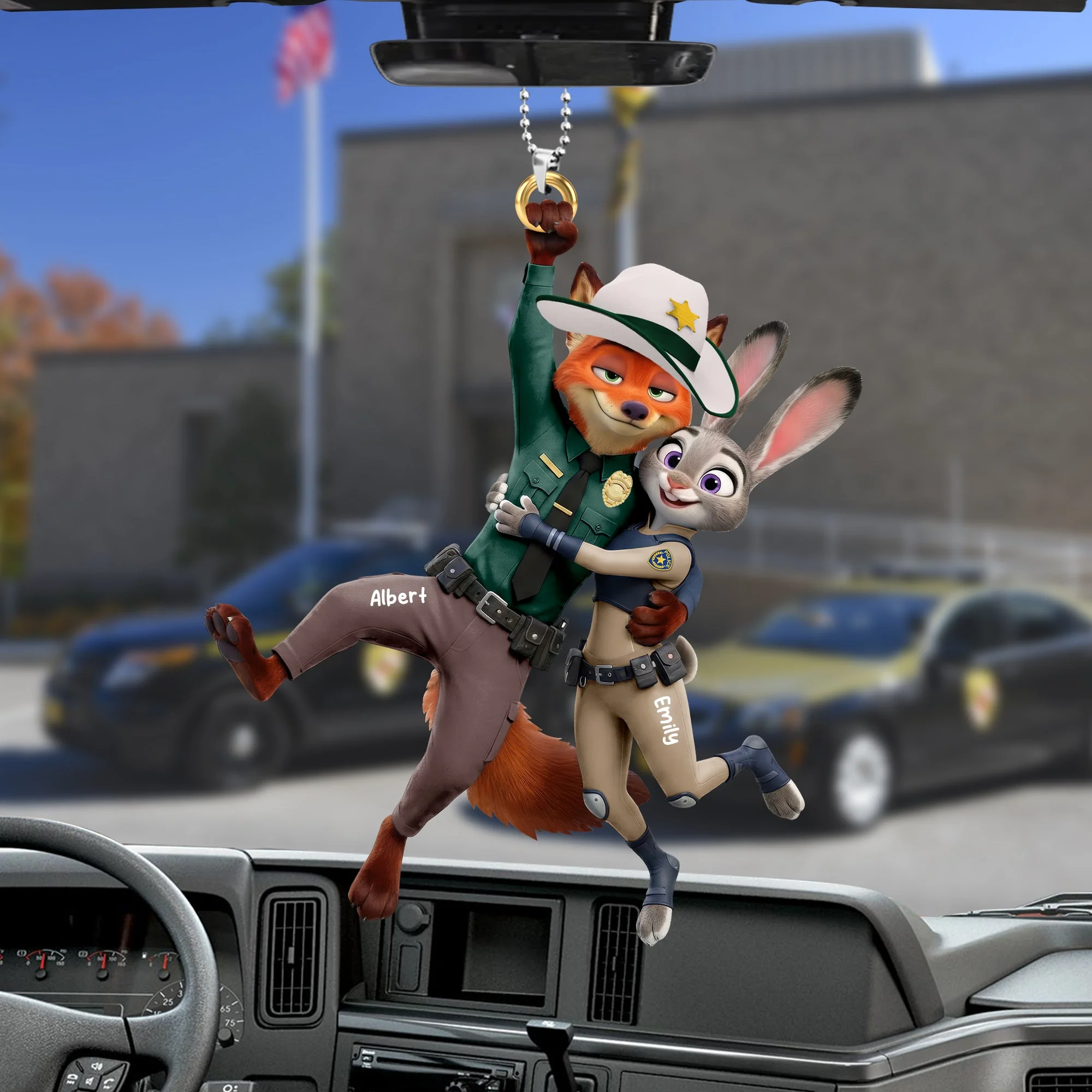 ZTP Love You Partner - Personalized Car Hanging Ornament - Gift For Couples, Movie Fans NL122 - Image 3